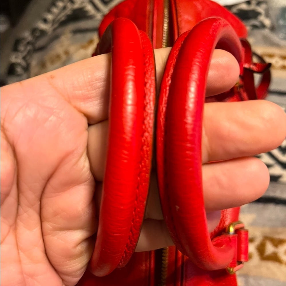Louis Vuitton EUC COA* Speedy Bandouliere Empriente Cherry - Picture 17 of 17
